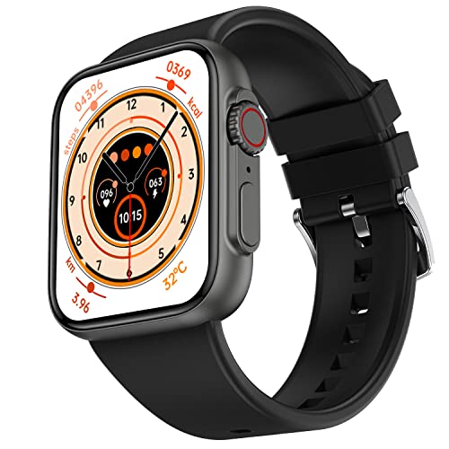 Fire-Boltt Gladiator 1.96' Biggest Display Smart Watch with Bluetooth Calling, Voice Assistant &123 Sports Modes, 8 Unique UI Interactions, SpO2, 24/7 Heart Rate Tracking (Black)
