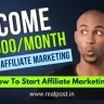 How to start Affiliate Marketing in India Complete Beginner's Guide